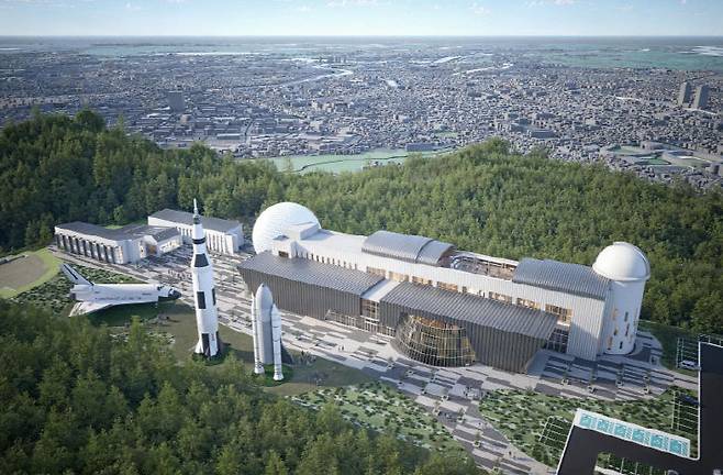 대전 우주항공·천문 전문과학관 예상 조감도. 제공은 대전연구원이 발표한  '우주항공 및 천문분야 전문과학관 건립 및 기본구상 연구' 보고서.