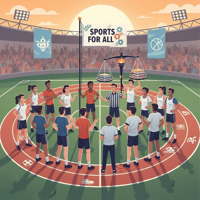 K-pop과 드라마 등 대중문화 영역에서 이미 세계적 위상을 확보한 한국이 이제 스포츠 거버넌스에서도 새로운 기준을 제시할 수 있어야 한다. 사진=퍼플렉시티 AI 생성