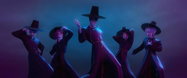 KPOP DEMON HUNTERS - When they aren't selling out stadiums, Kpop superstars Rumi, Mira and Zoey use their secret identities as badass demon hunters to protect their fans from an ever-present supernatural threat. Together, they must face their biggest enemy yet – an irresistible rival boy band of demons in disguise. ©2025 Netflix