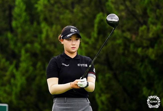 목표를 정조준하는 김민솔.KLPGA 제공