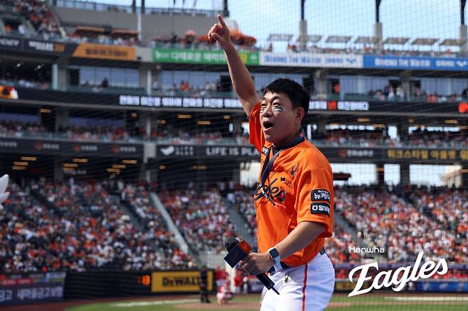 한화에서 19번째 시즌을 보내는 홍창화 응원단장. 사진=한화 이글스