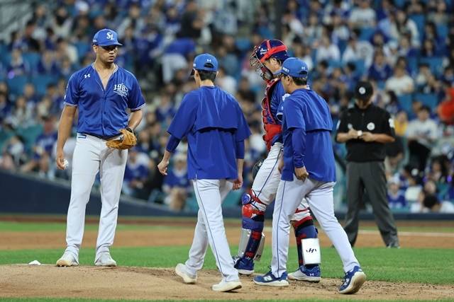 정규리그 막판 다소 아쉬운 모습을 보인 가라비토. 사진=삼성 제공