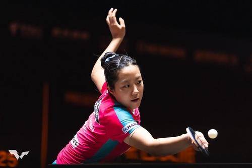 WTT 중국 스매시에 출전한 신유빈 [WTT 인스타그램 캡처. 재판매 및 DB 금지]