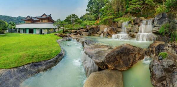 양산 한국궁중꽃박물관 정원.