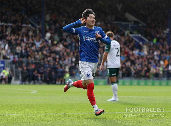 양민혁(포츠머스). 게티이미지코리아