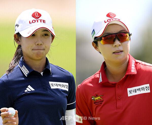 2025년 미국여자프로골프(LPGA) 투어 롯데 챔피언십 우승을 차지한 황유민 프로, 준우승한 김효주 프로가 최종라운드에서 경기하는 모습이다. 사진제공=ⓒAFPBBNews = News1 (사진을 무단으로 사용하지 마십시오.)