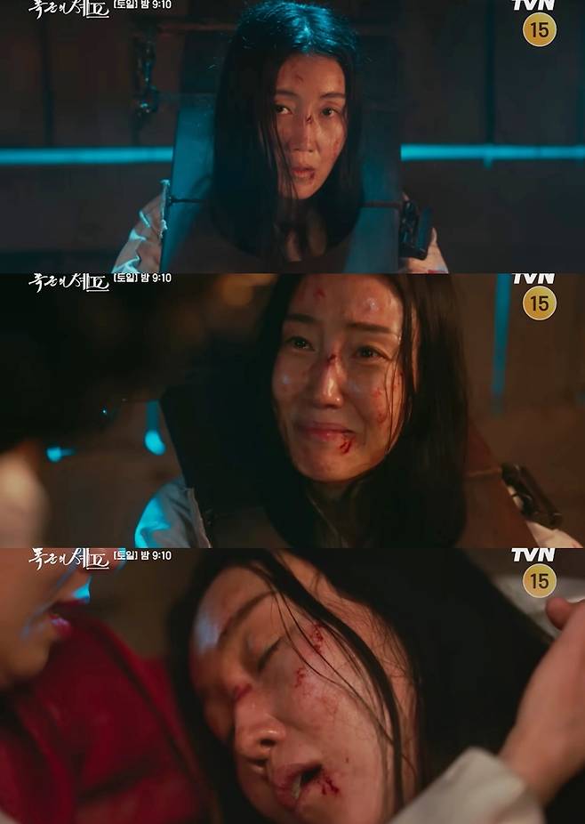 강목주가 시킨 일 때문에 옥에 갇힌 추월은 강목주의 손에 눈을 감는다. '폭군의 셰프' 캡처