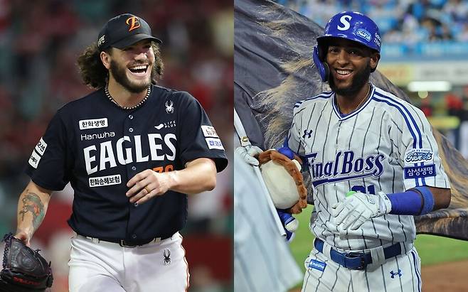 ▲ 왼쪽부터 코디 폰세, 르윈 디아즈 ⓒ한화 이글스, 삼성 라이온즈