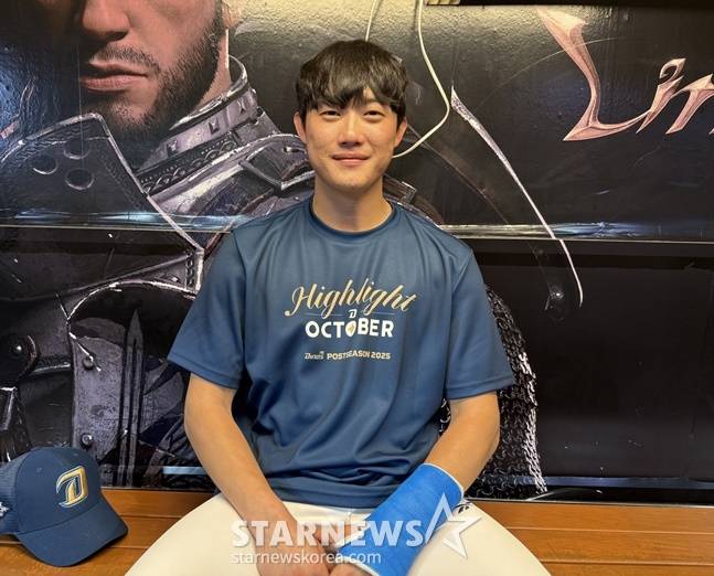 NC 최정원이 스타뉴스와 인터뷰를 하고 있다. /사진=양정웅 기자