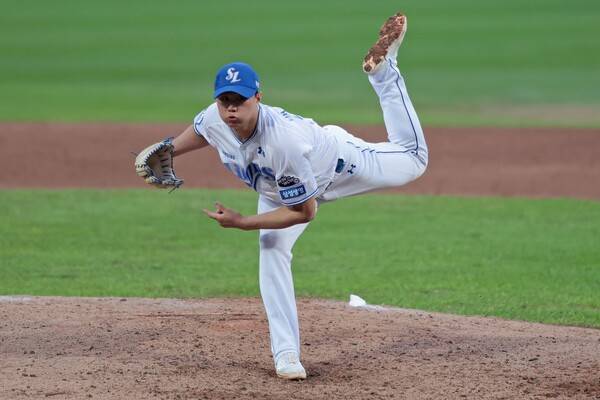 배찬승이 첫 가을야구 무대에서 호투했다. (사진=삼성)