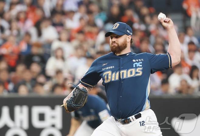 NC 다이노스 외국인 투수 로건 앨런. 2025.4.18/뉴스1 ⓒ News1 김기남 기자