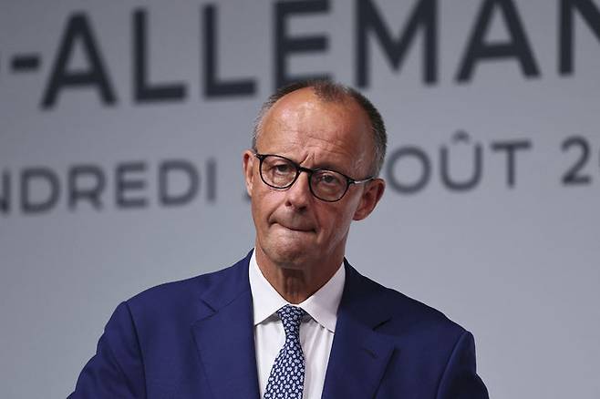 [툴롱=AP/뉴시스] 프리드리히 메르츠 독일 총리. 2025.10.06.