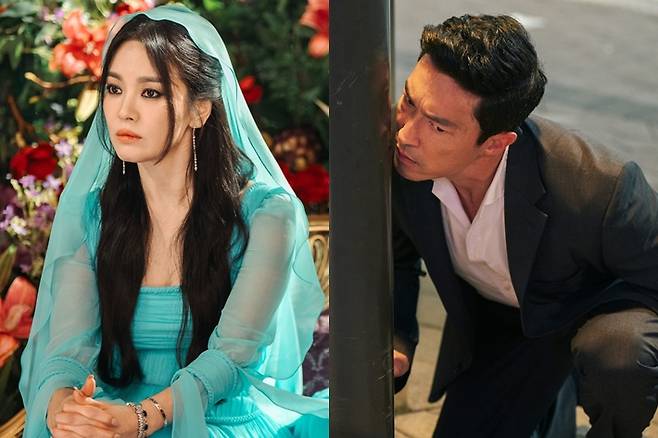 넷플릭스 새 시리즈 '다 이루어질지니'에 특별출연한 배우 송혜교와 다니엘 헤니. 넷플릭스 제공