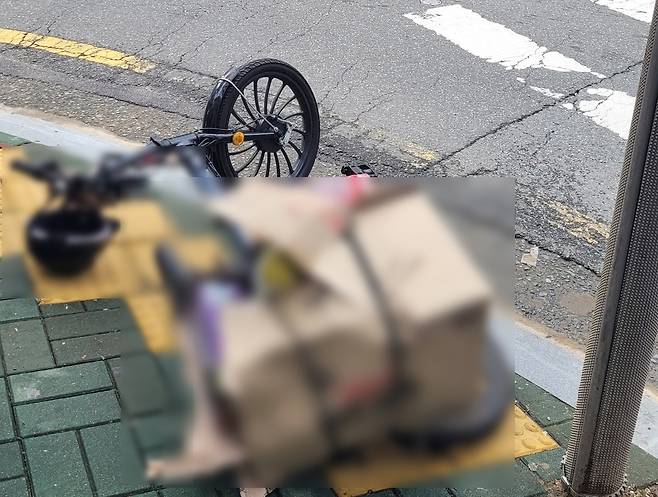 4일 부산에서 사망 사고가 발생한&nbsp;전기 자전거. 연합뉴스