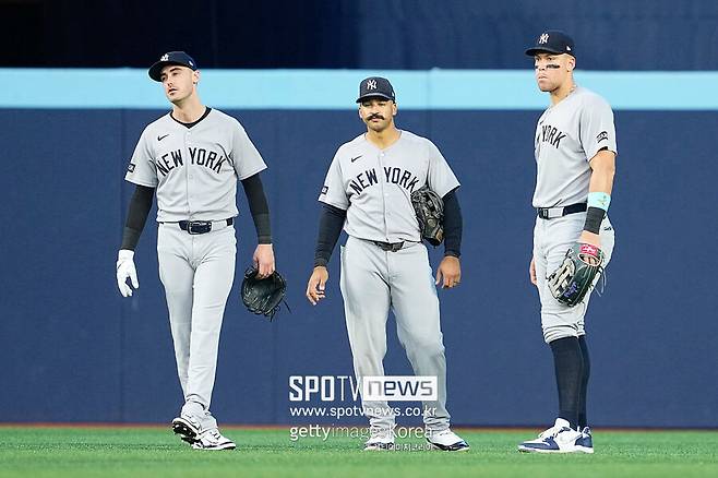 ▲ 토론토와 디비전시리즈 1,2차전을 모두 내주며 탈락의 위기에 몰린 뉴욕 양키스