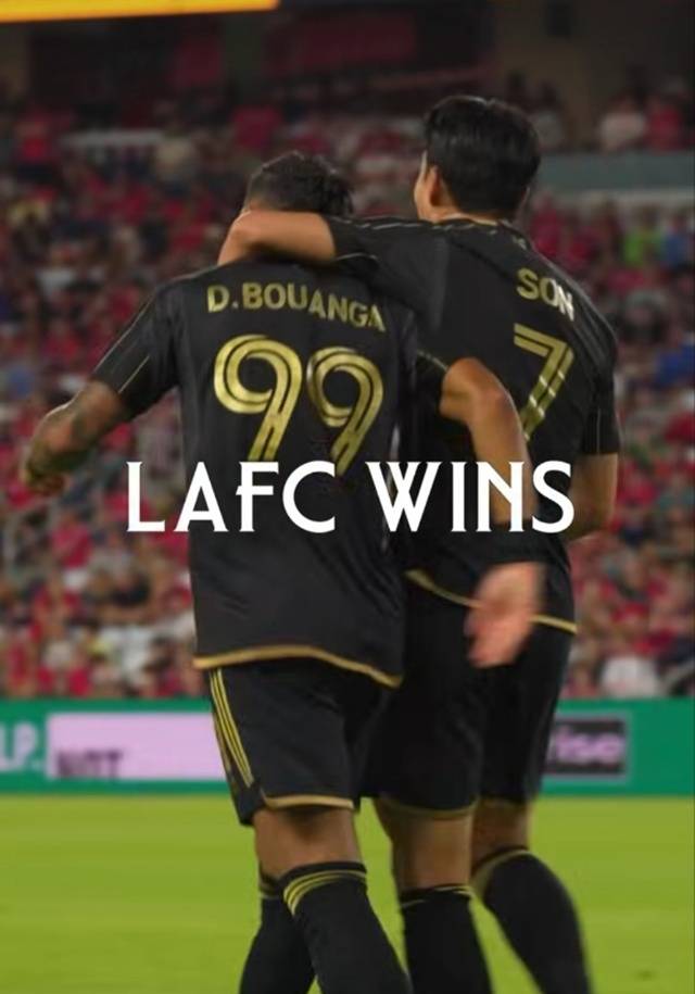 드니 부앙가와 손흥민(오른쪽). /사진=LAFC SNS