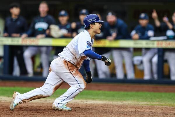 김헌곤의 쐐기 득점(사진=삼성)