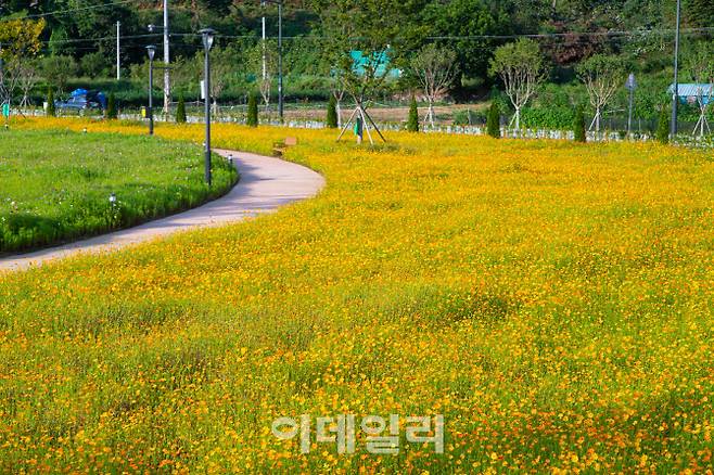 안성 금광호수 수석정 수변화원.(사진=경기관광공사)