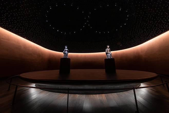 국립중앙박물관에서 반가사유상이 전시된 ‘사유의 방’. 국립중앙박물관 제공