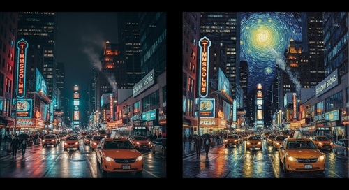 나노 바나나를 이용한 이미지 변환. [구글 홈페이지 캡처]