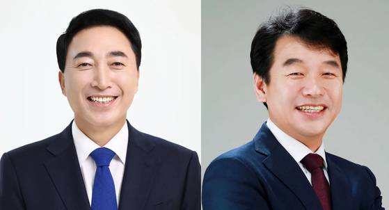 박수현 더불어민주당 의원(왼쪽), 문진석 민주당 의원(오른쪽)