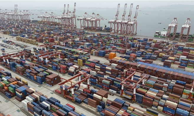 중국 광둥성 광저우항. 연합뉴스