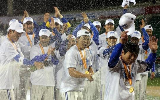 〈2012 KS〉 삼성, 한국시리즈 우승. 사진[연합뉴스]