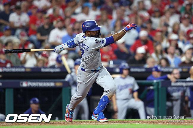 [사진] LA 다저스 테오스카 에르난데스. ⓒGettyimages(무단전재 및 재배포 금지)