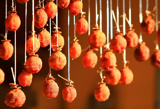 곶감에는 비타민 A와 C가 풍부하게 들어 있어 환절기에&nbsp;챙겨 먹으면 감기 예방과&nbsp;면역력 증진에 도움을 준다. 클립아트코리아 제공