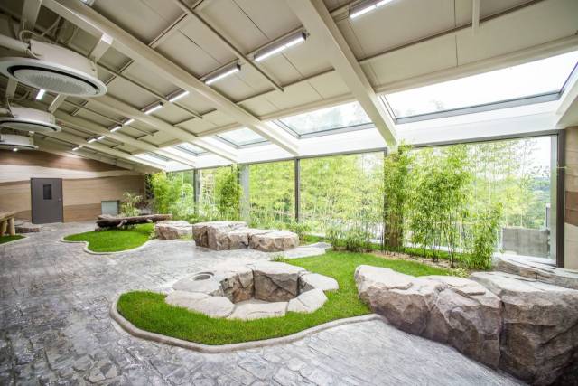 판다 세컨하우스 실내 방사장 전경. 사진 제공=에버랜드.