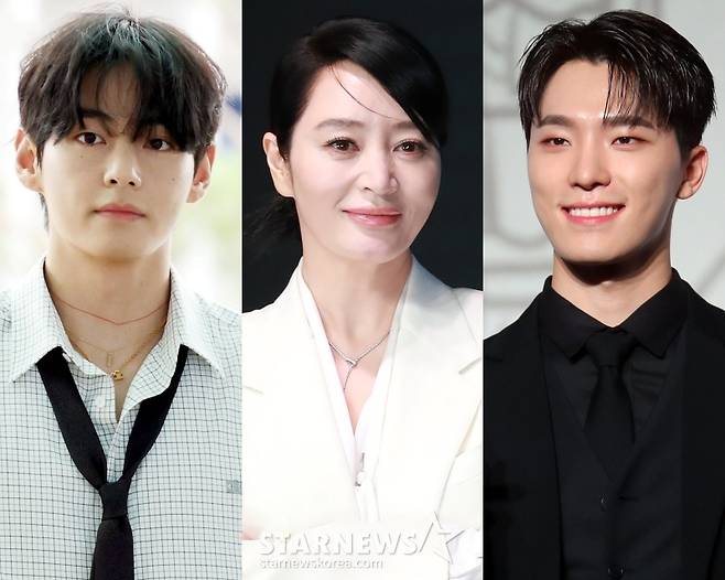 방탄소년단 뷔, 김혜수, 세븐틴 디노 /사진=스타뉴스