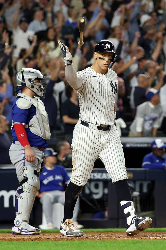 3점 홈런 기록한 에런 저지.(사진=AFPBBNews)