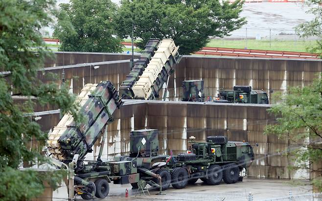 지난 8월 26일 경기 평택시 주한미군 오산공군기지에 패트리엇(PAC-3) 미사일이 배치되어 있는 모습. /뉴스1