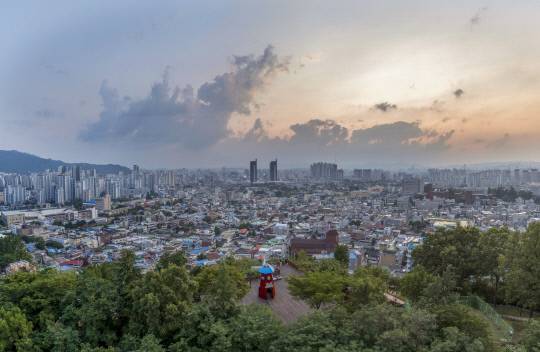 대동 하늘공원 전경. 동구 제공