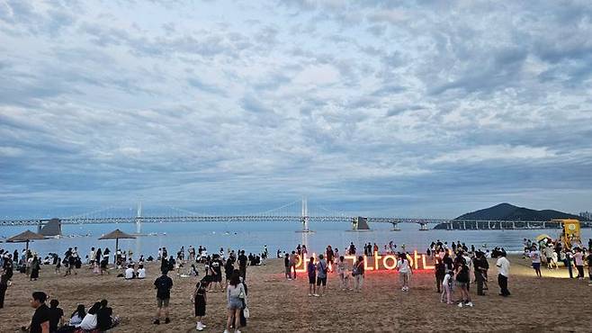 부산 수영구 광안리 해수욕장 ⓒ데일리안 송오미 기자