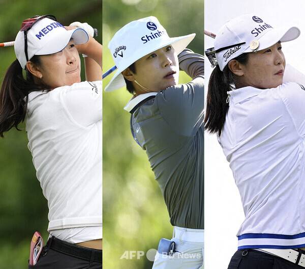 2025년 미국여자프로골프(LPGA) 투어 '아시안 스윙' 뷰익 LPGA 상하이 골프대회에 출전하는 김아림, 이소미, 임진희 프로. 사진제공=ⓒAFPBBNews = News1 (사진을 무단으로 사용하지 마십시오.)