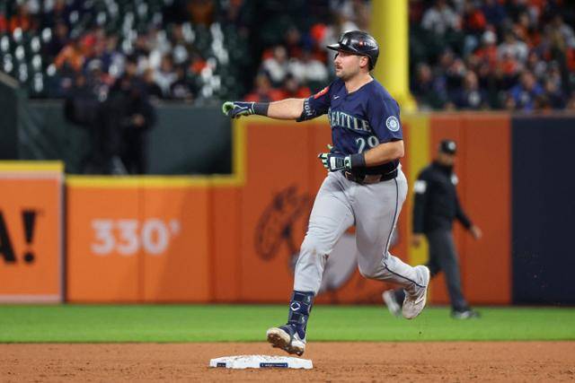 시애틀 거포 포수 칼 롤리. 디트로이트=AFP 연합뉴스