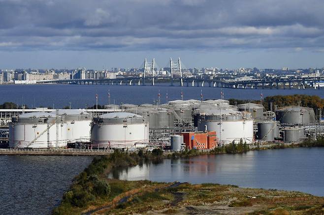 러시아 석유 터미널. AFP연합뉴스