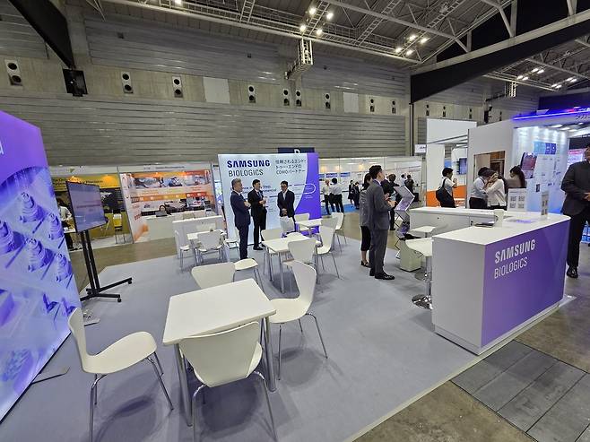 삼성바이오로직스 첫 단독 전시부스 [촬영 최현석]