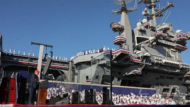 미 해군 창립 250주년 기념식
