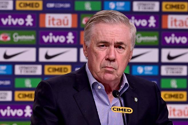 카를로 안첼로티 브라질 대표팀 감독. 사진 | AFP연합뉴스