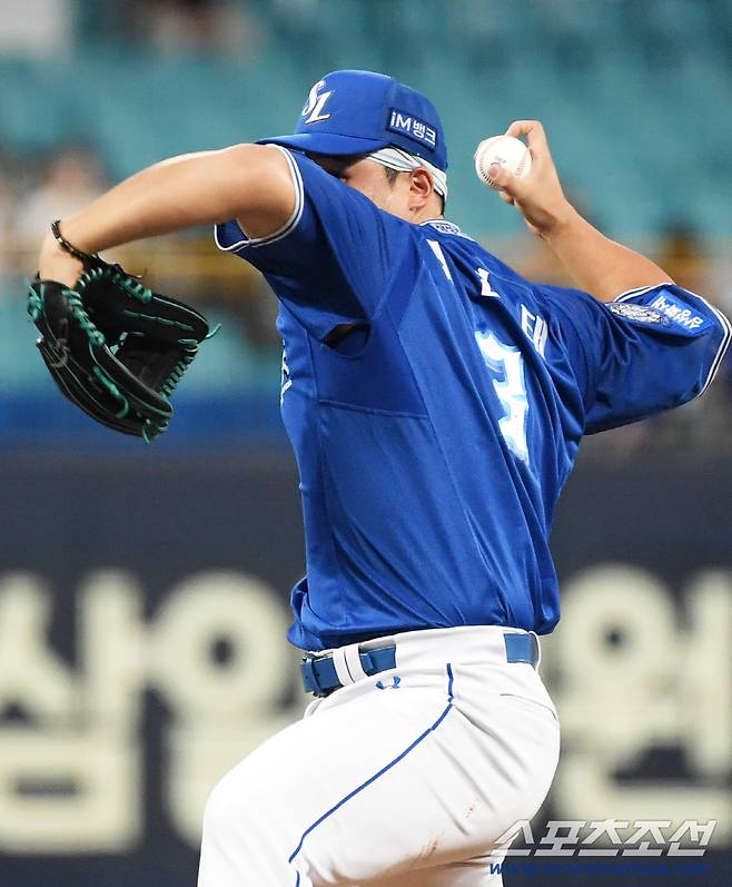 25일 대구 라이온즈파크에서 열린 삼성 라이온즈와 키움 히어로즈 경기. 삼성 최원태가 역투하고 있다. 대구=박재만 기자 pjm@sportschosun.com/2025.09.25/