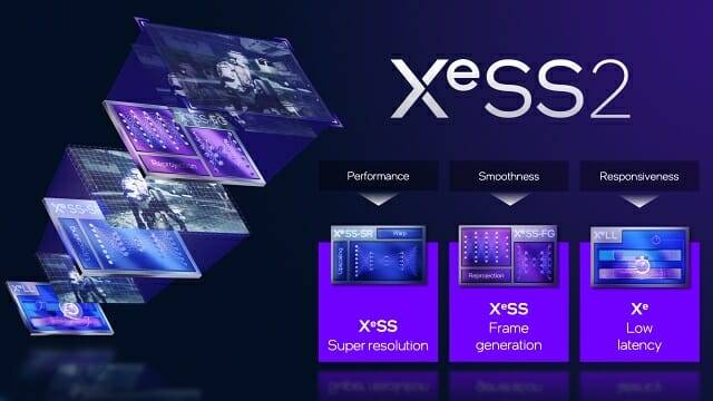 코어 울트라 200V(루나레이크)와 아크 B570/B580 GPU에 적용된 XeSS2 기술 개요.