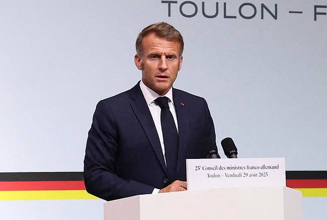 에마뉘엘 마크롱 프랑스 대통령. AP뉴시스