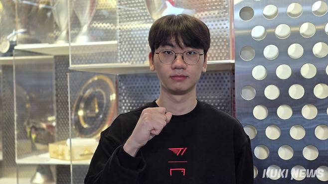 ‘도란’ 최현준이 9일 서울 강남구 T1 사옥에서 쿠키뉴스와 인터뷰하고 있다. 김영건 기자