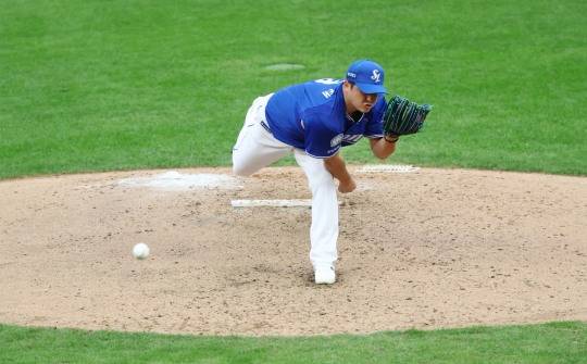 삼성 최원태, '준PO 1차전 승리를 향해'. 사진[연합뉴스]