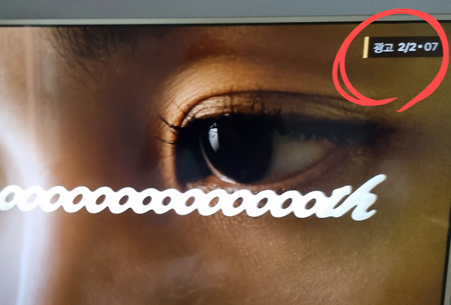 넷플릭스 시청 중 광고가 나오는 모습 [독자 제공]