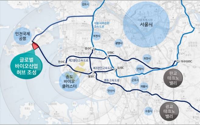 인천 영종도 바이오특화단지 위치도 [인천시 제공. 재판매 및 DB 금지]