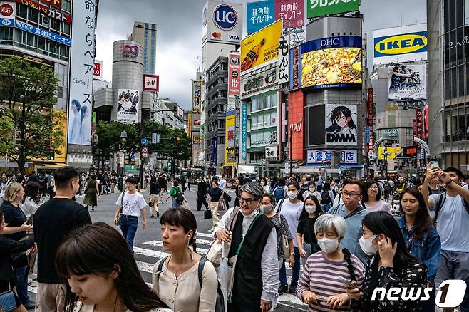 일본 도쿄 시부야의 모습. 2023.06.14/ ⓒ AFP=뉴스1 ⓒ News1 윤주영 기자