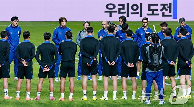 대한민국 남자 축구 국가대표팀 2025.10.9/뉴스1 ⓒ News1 안은나 기자